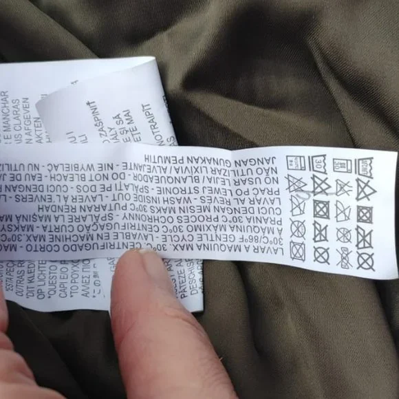 NWT Zara Olive Green Silver Shiny Glitter Bomber Jacket. M - Picture 6 of 8